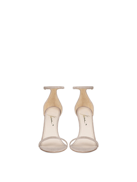 Powder Suede Heeled Sandals, 2