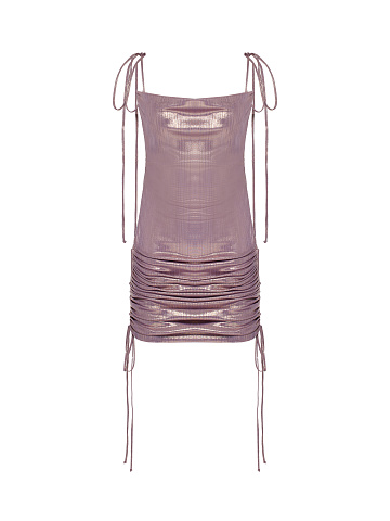 Metallic Pink Jersey Transformer Dress, 1