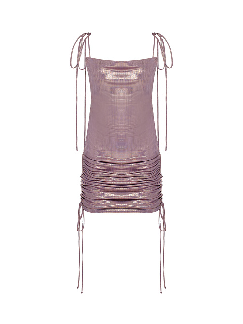 Metallic Pink Jersey Transformer Dress, 1