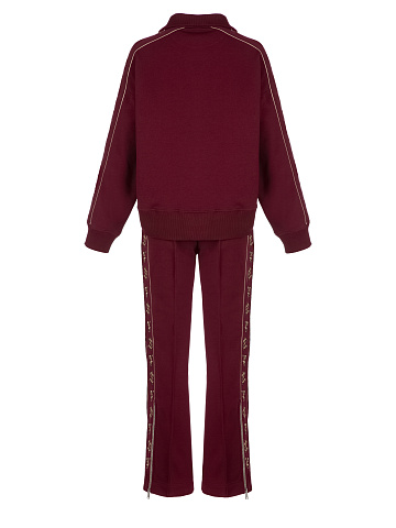 Bordeaux YD Embroidered Jersey Suit, 2