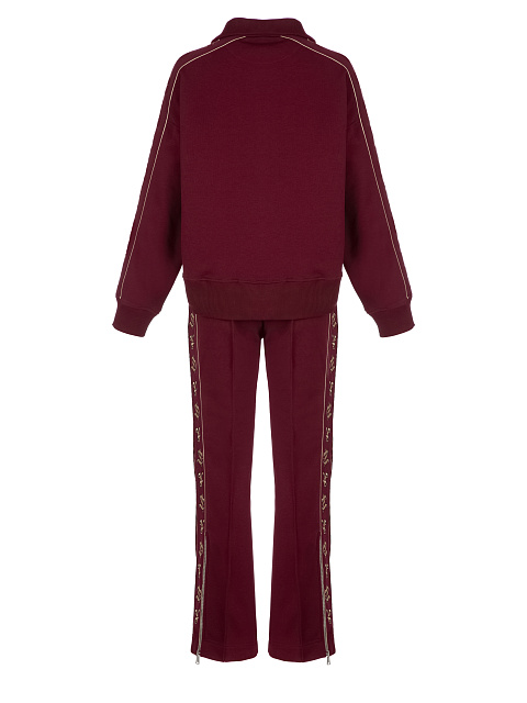 Bordeaux YD Embroidered Jersey Suit, 2 Bordeaux YD Embroidered Jersey Suit, 2