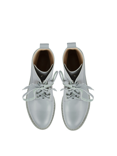 Light Blue Leather Boots, 4