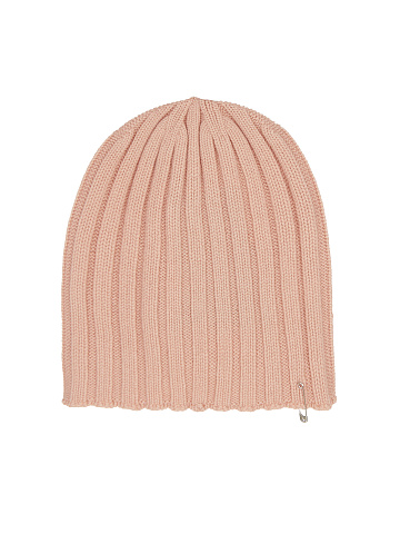 Pink Cashmere Safety Pin Beanie, 1