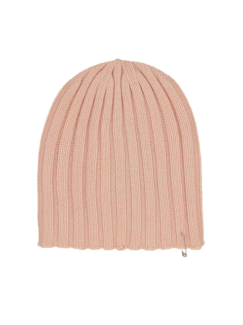Pink Cashmere Safety Pin Beanie, 1