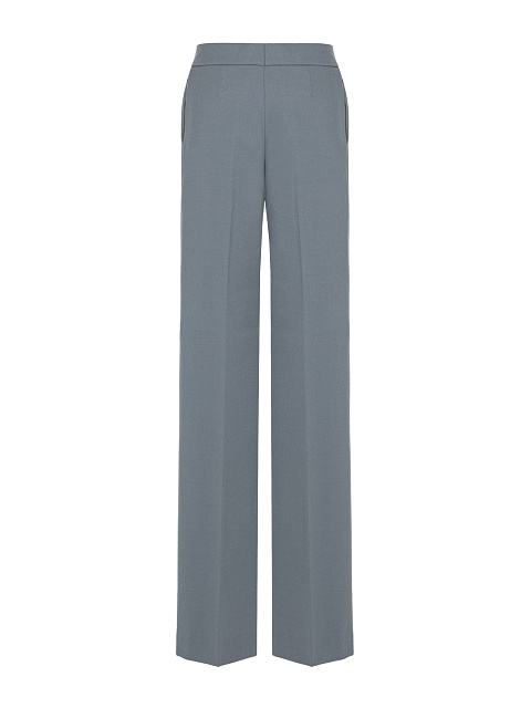 Gray-blue Straight Trousers Made Of Suit Fabric, 2