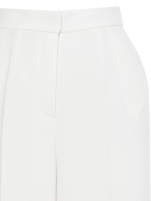 Wide White Viscose Trousers, 3