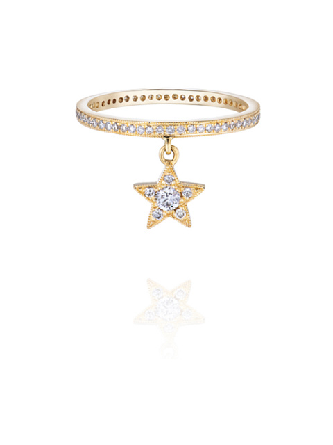 Gold & Diamonds Star Ring, 1