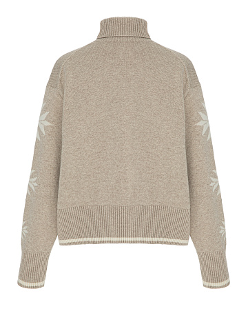 Beige wool sweater , 2