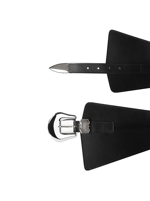 Black Leather Wide Belt, 2