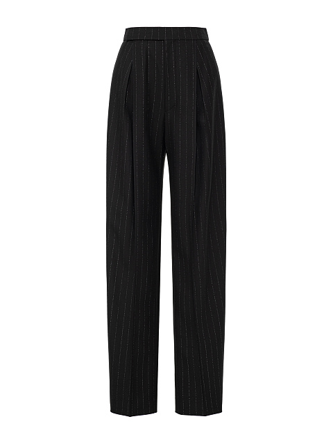 Black striped suiting trousers, 1 Black striped suiting trousers, 1