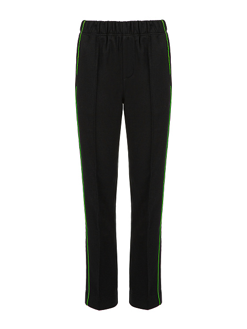 Black & Neon Green YD Embroidered Jersey Suit, 3