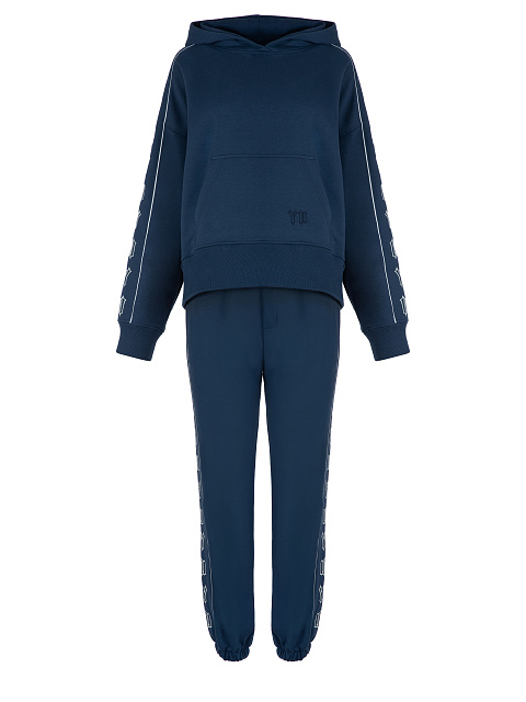 Dark Blue Jersey Set With White Embroidery, 1 Dark Blue Jersey Set With White Embroidery, 1