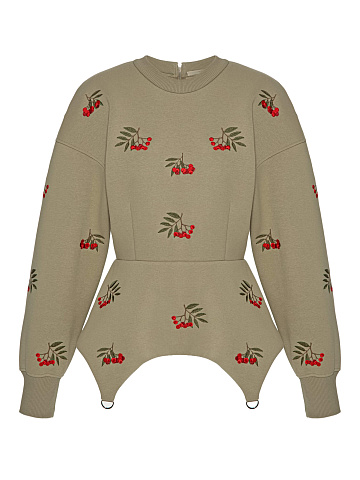 Peplum sweatshirt, 1