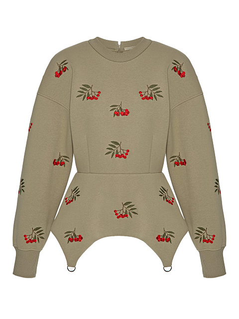 Peplum sweatshirt, 1