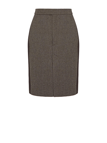 Striped mini skirt with side stripes, 1