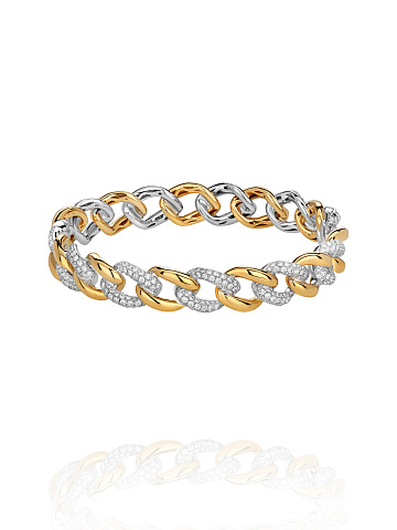 Yellow gold chain bracelet, 1
