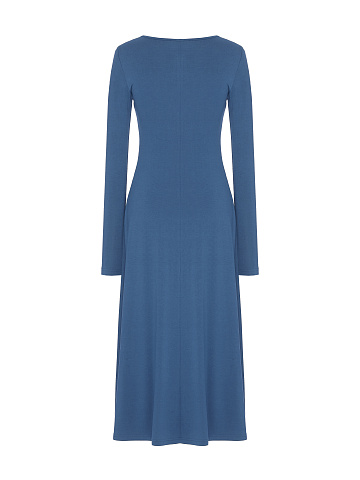 Indigo Rayon Jersey Midi Dress, 2