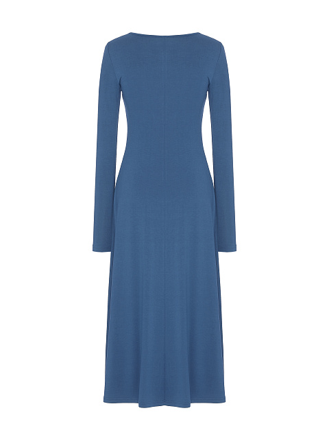 Indigo Rayon Jersey Midi Dress, 2