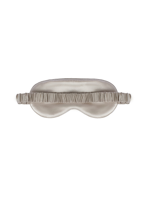 Beige Satin Sleep Mask, 3