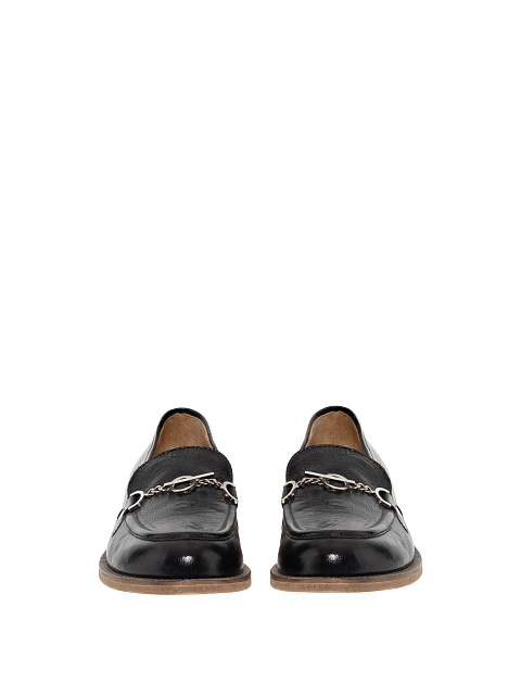 Black patent leather loafers, 2
