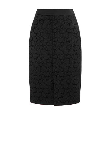 Black jacquard skirt, 1