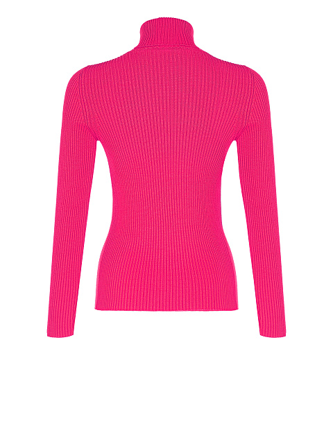 Fuchsia ribbed knit turtleneck, 2 Fuchsia ribbed knit turtleneck, 2
