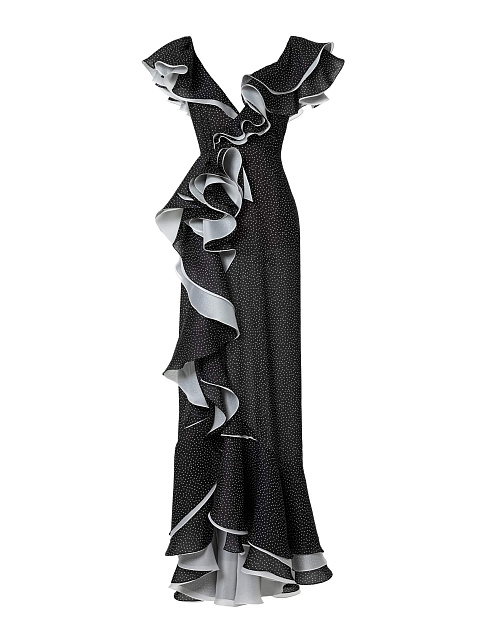 Chiffon maxi dress, 1 Chiffon maxi dress, 1