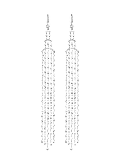 White Gold & Diamonds Chandelier Earrings, 1