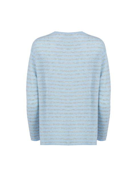 Light blue striped cashmere pullover, 2