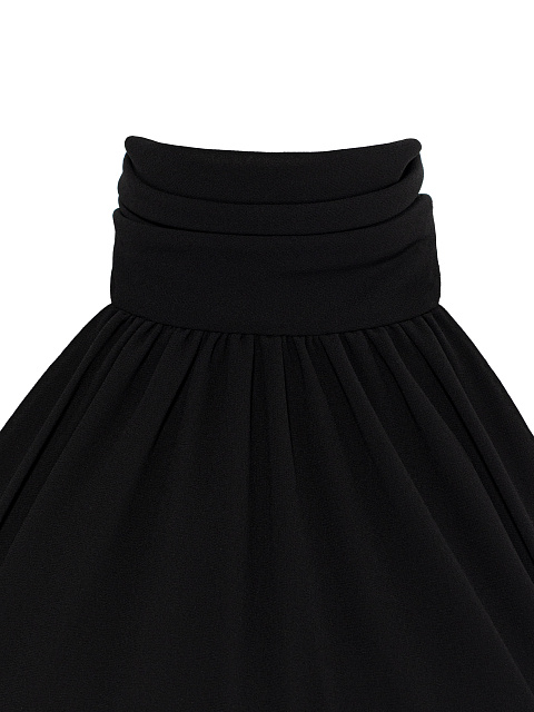 Black embroidered maxi dress, 3