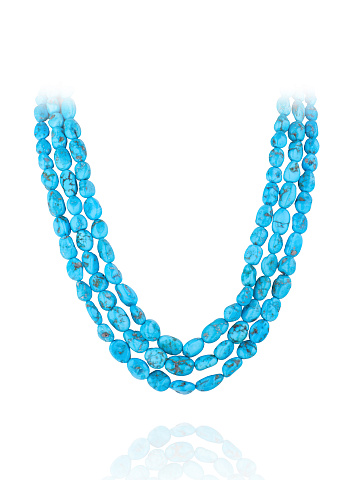 Bead Turquoise & Silver Necklace , 1