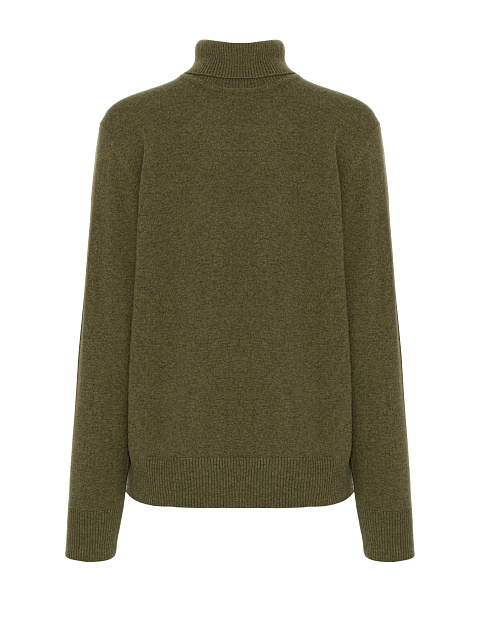 Men's Green Cashmere Turtleneck Sweater, 1 Men's Green Cashmere Turtleneck Sweater, 1