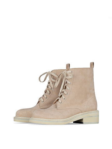 Beige Suede Boots, 1