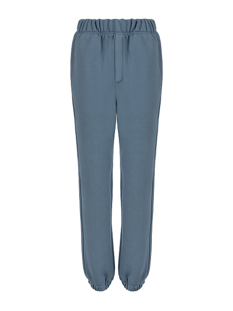 Blue Grey Jersey Set With Lily Embroidery, 3