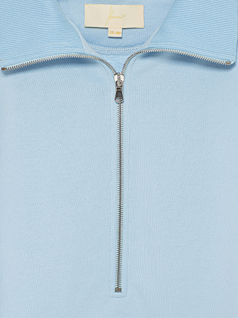 Blue tracksuit with cropped sweatshirt and cornflower embroidery, 4 Blue tracksuit with cropped sweatshirt and cornflower embroidery, 4