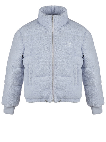 Light Blue Teddy Padded Jacket, 1