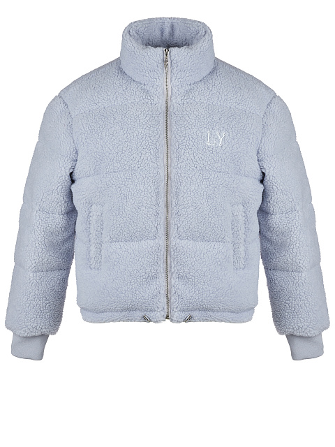Light Blue Teddy Padded Jacket, 1