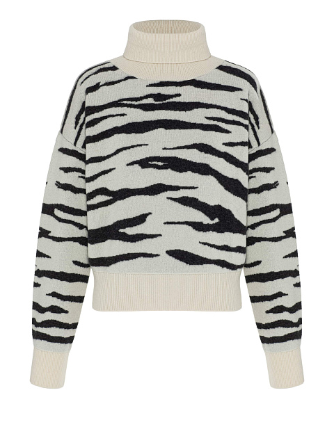 Milky cashmere sweater with print, 1 Milky cashmere sweater with print, 1