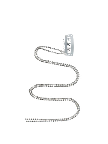 Silver Rhinestone Hairpin, 1