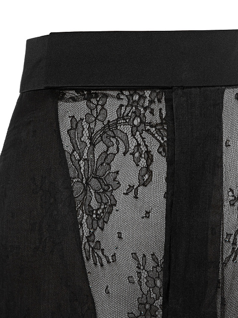 Black organza skirt with lace, 6