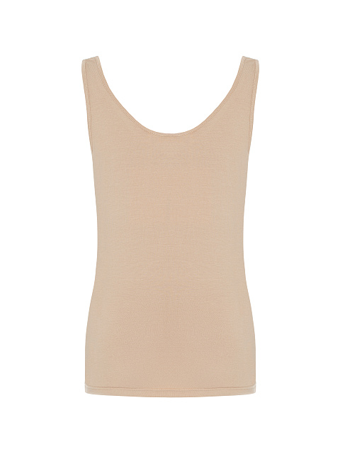 Dark Beige Rhinestones Tank Top, 2