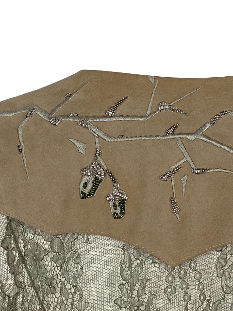 Green Lace Midi Dress, 5