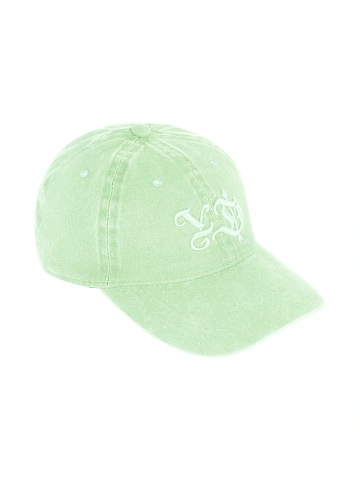 Light Green YD Embroidered Cotton Cap, 1
