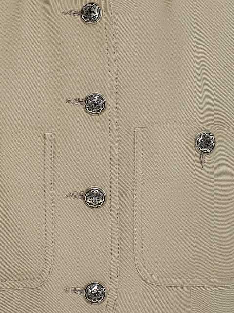 Beige denim suit, 4