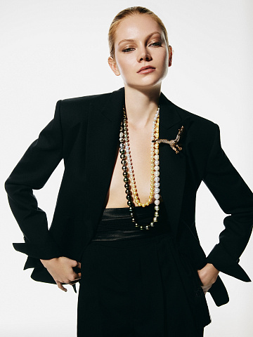 Rose Gold, Wood, Diamonds & Green Garnet Eagle Brooch, 2