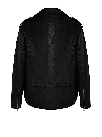 Black Leather Biker Jacket, 2