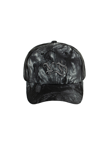Black Tie-dye Cap With Dark Grey Embroidery, 2