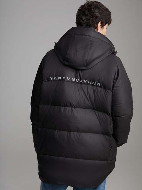 Black Unisex Hooded Puffer Jacket, 8 Black Unisex Hooded Puffer Jacket, 8