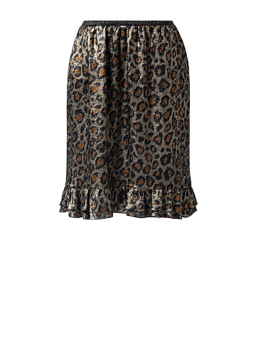 Leopard-print midi skirt, 1