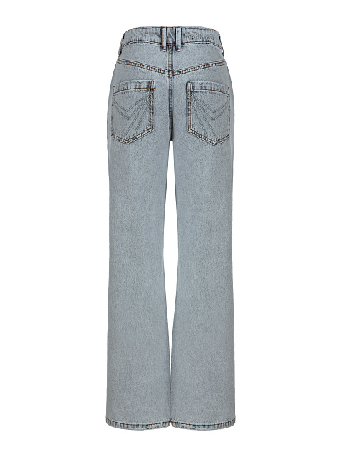 Distressed Light Grey Cotton Jeans, 3 Distressed Light Grey Cotton Jeans, 3